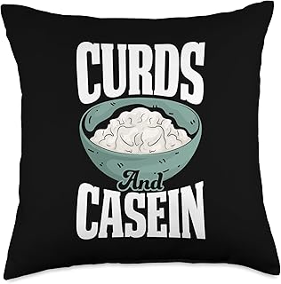 Curds and Casein High Protein Cottage Cheese Fitness Throw Pillow