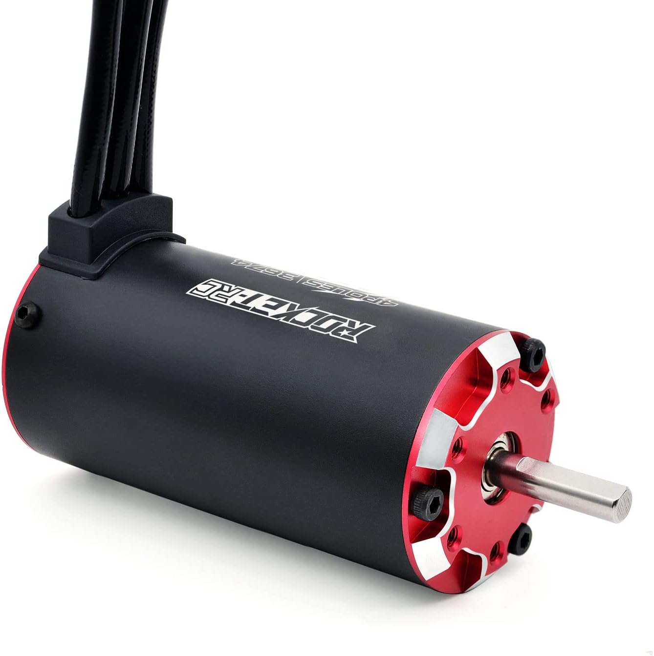 Surpass Supersonic Rc Brushless Motor 3674 1650kv, 4 Poles and Built in Temperature Sensor Motor and Sensor Port for 1/10 RC Car Vehicle