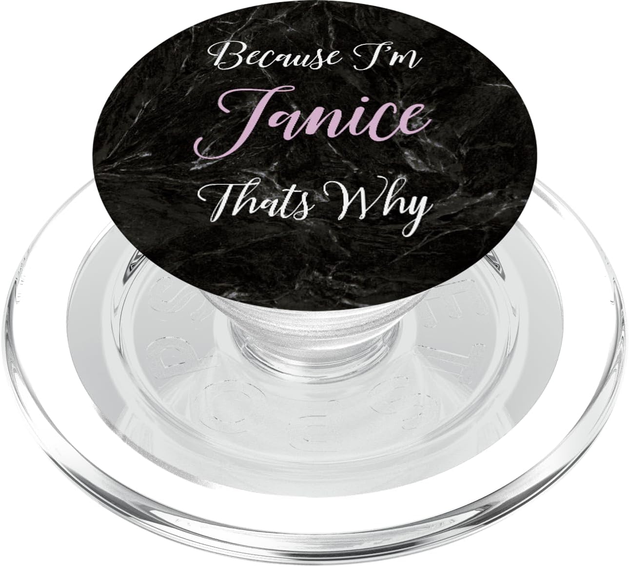 Janice Name Personalized Women Cute Pink Girl Custom PopSockets MagSafe PopGrip for iPhone