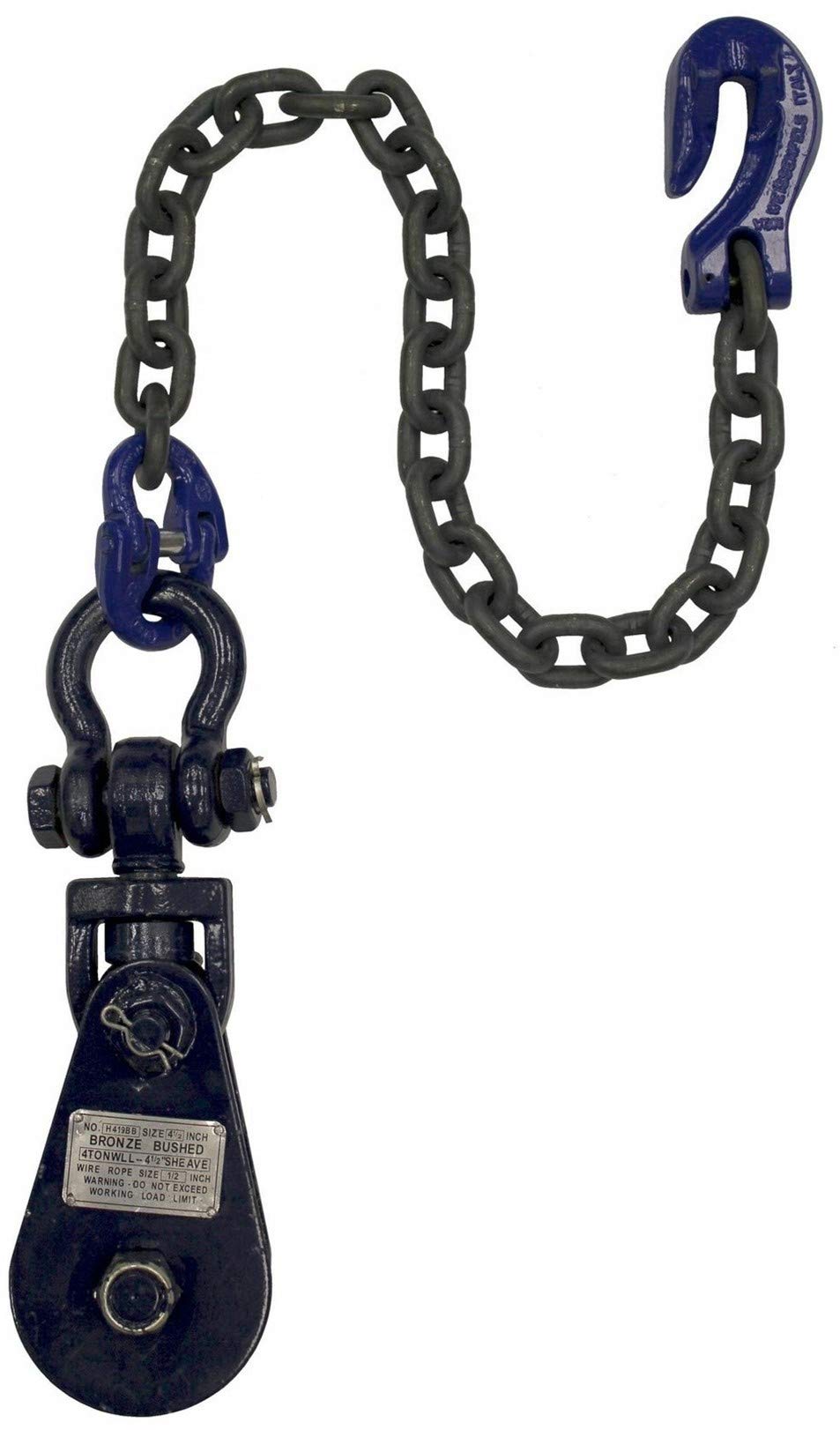 BA Products New! Grey! Part # SBC-4.5-4T, 4 Ton Snatch Block with 3/8