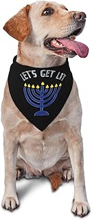 Happy Hanukkah Triangle Dog Bandana Scarf Accessories for Pet Bibs