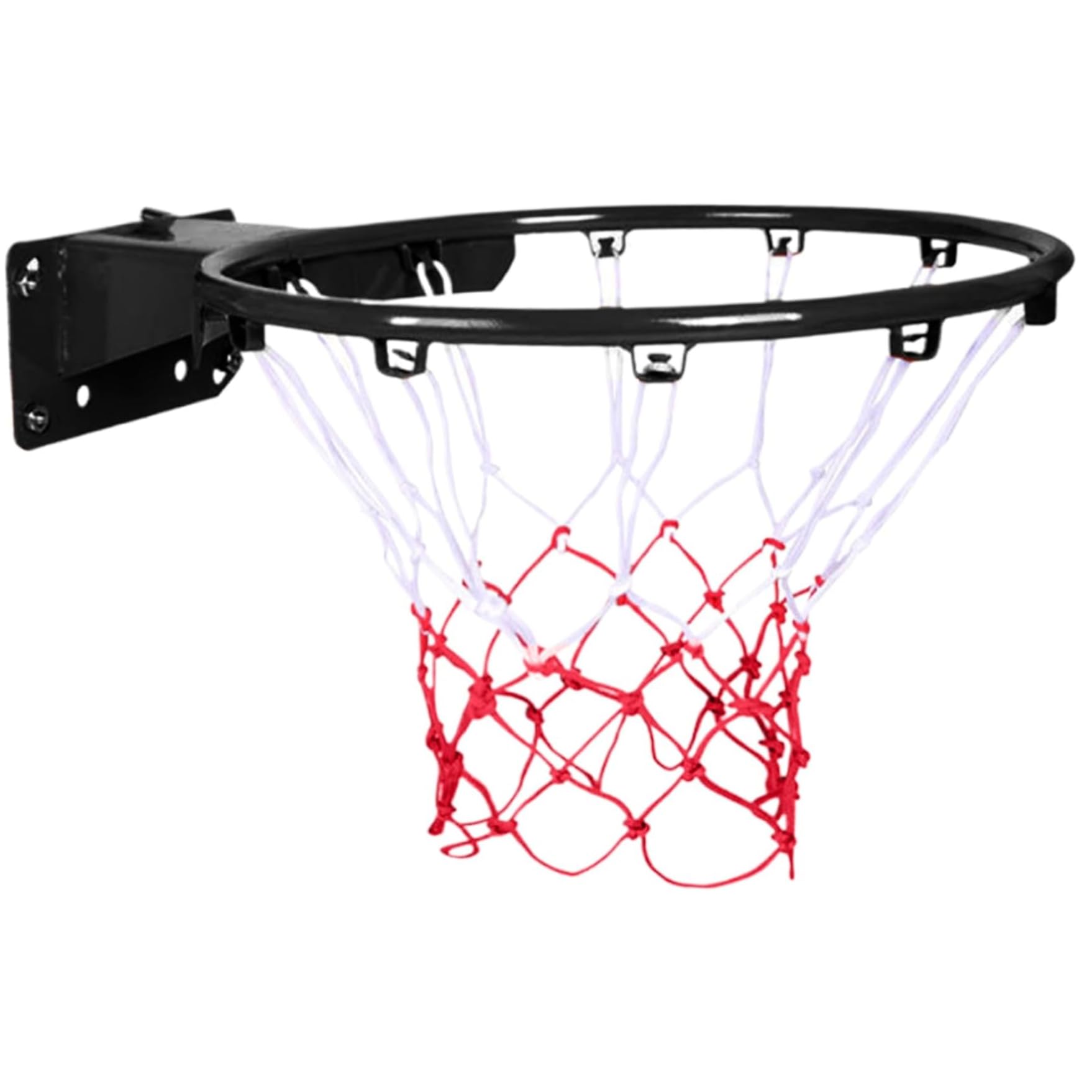 Jorzer Aros de Baloncesto, aro de Baloncesto de Montaje en Pared con Red y Tornillo de 14 Pulgadas de Altura Ajustable para Entrada, Patio Trasero, Interior y Exterior.-
