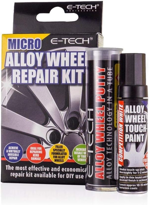 M.A.D SILVER ALLOY WHEEL TOUCH UP KIT REPAIR KIT PAINT WITH BRUSH