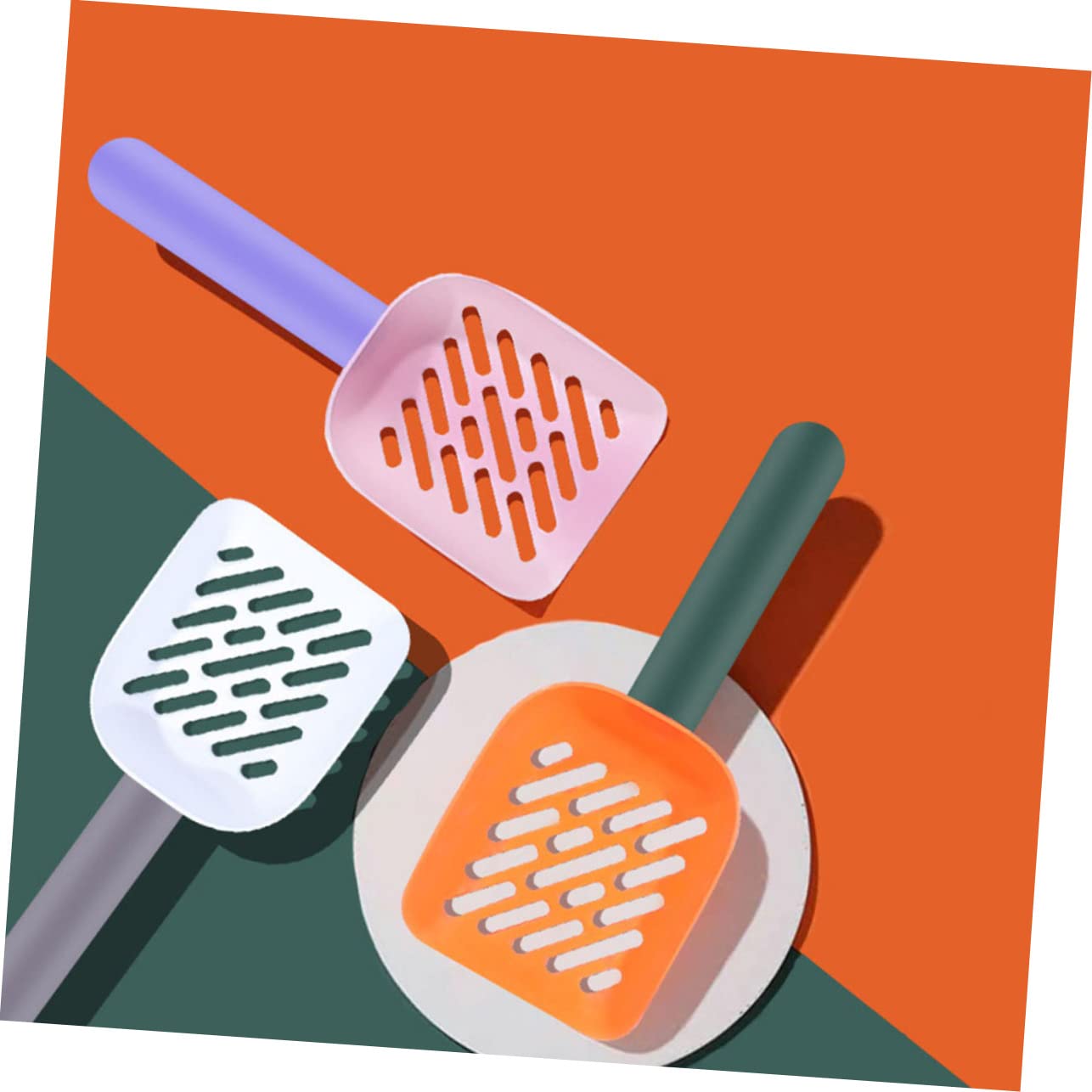 BESPORTBLE 3Pcs Pet Litter Scoop Durable Plastic Pet Shovel with Wide Mouth Design for Efficient Litter Cleanup for All of Waste Pet Accessories