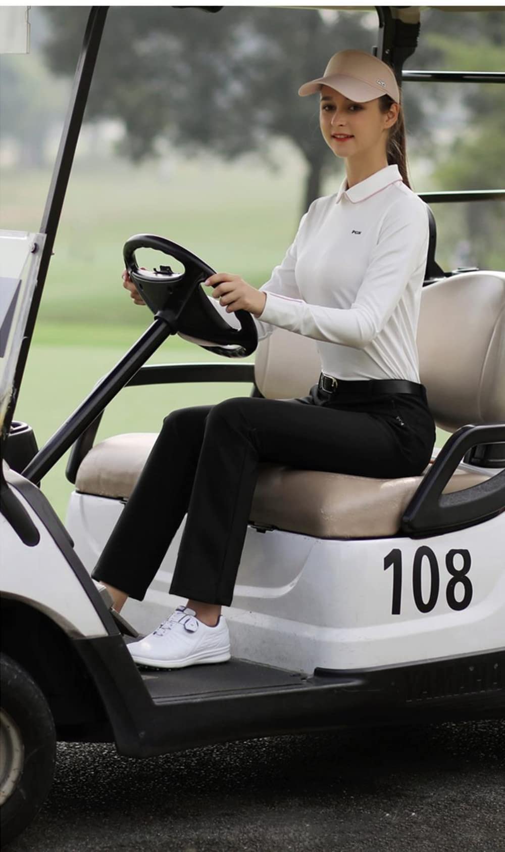 Pantaloni da golf da donna autunno inverno slim fit pantaloni morbidi elastici casual sport tennis pantaloni da golf da donna XS-XL
