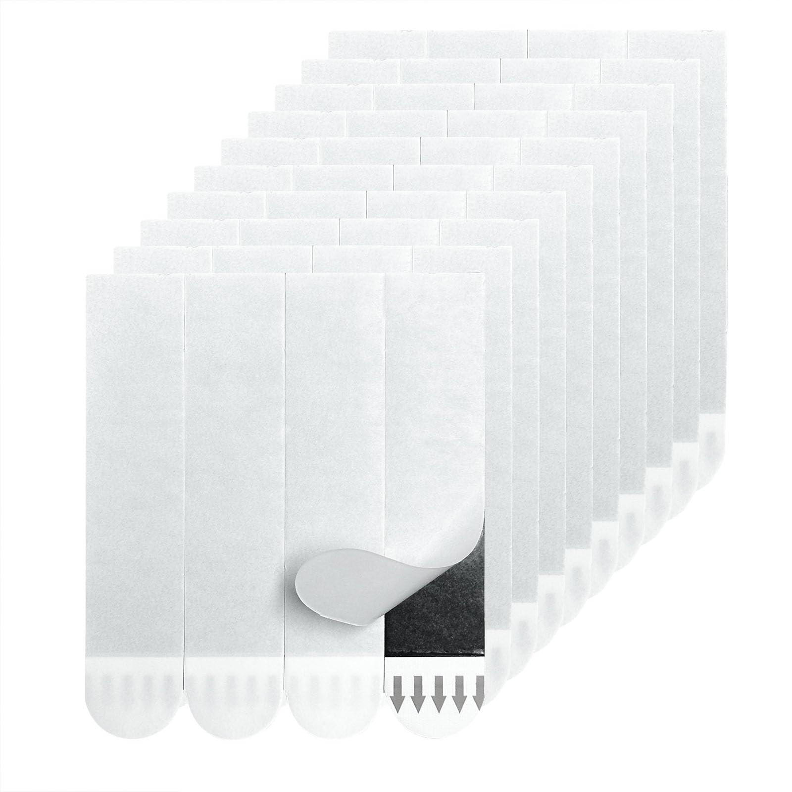 Damage Free Removable Wall Tape 40 Pack, Heavy Duty Double Sided Tape Black, Picture Hanging Strips Replacement, Mounting Tape Adhesive Strips