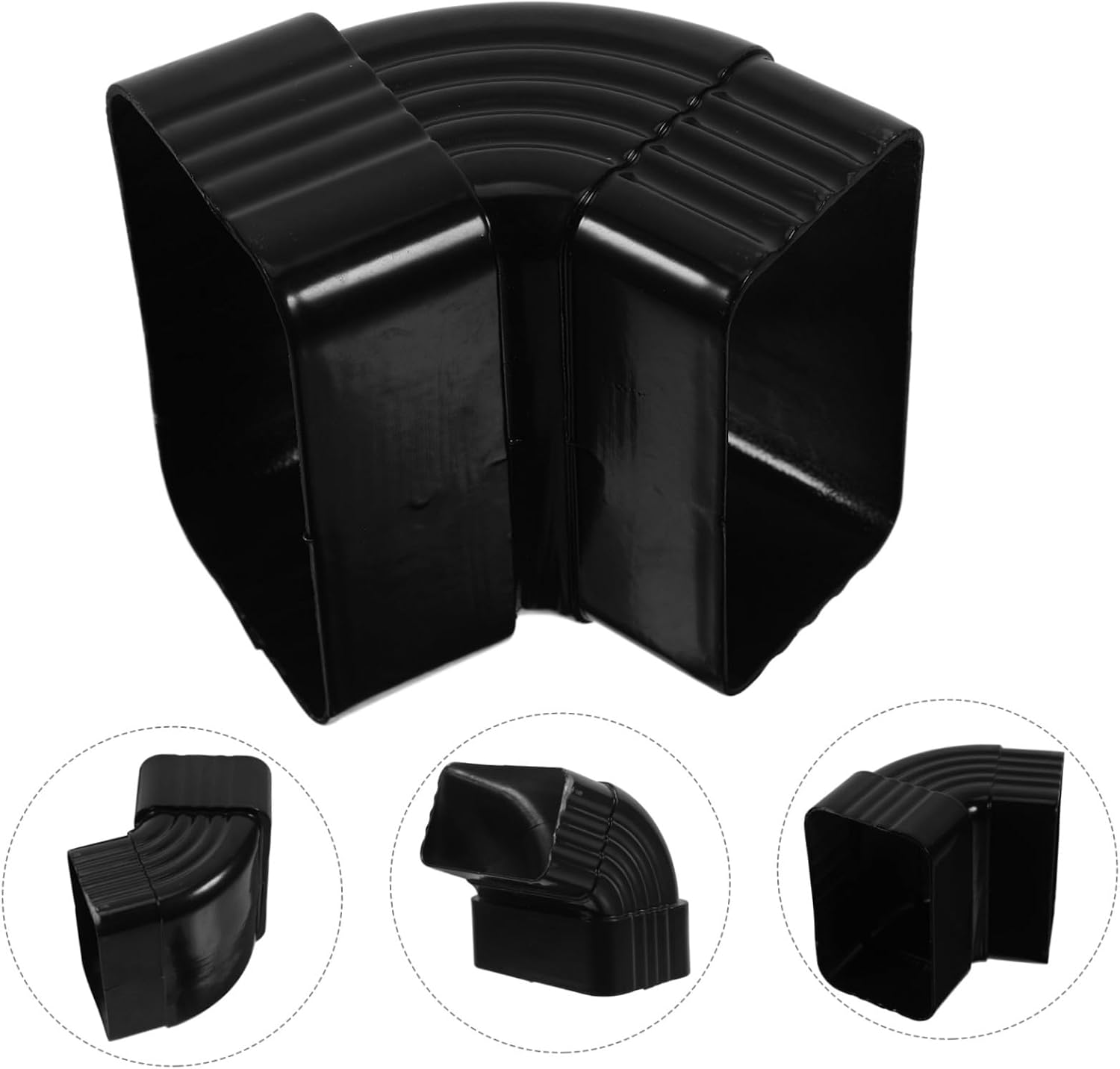 65degree Bend Angle Downspout Fitting Aluminum Alloy Rain Gutter Elbow Connector for Easy Installation and Reliable Performance Rainwater Management