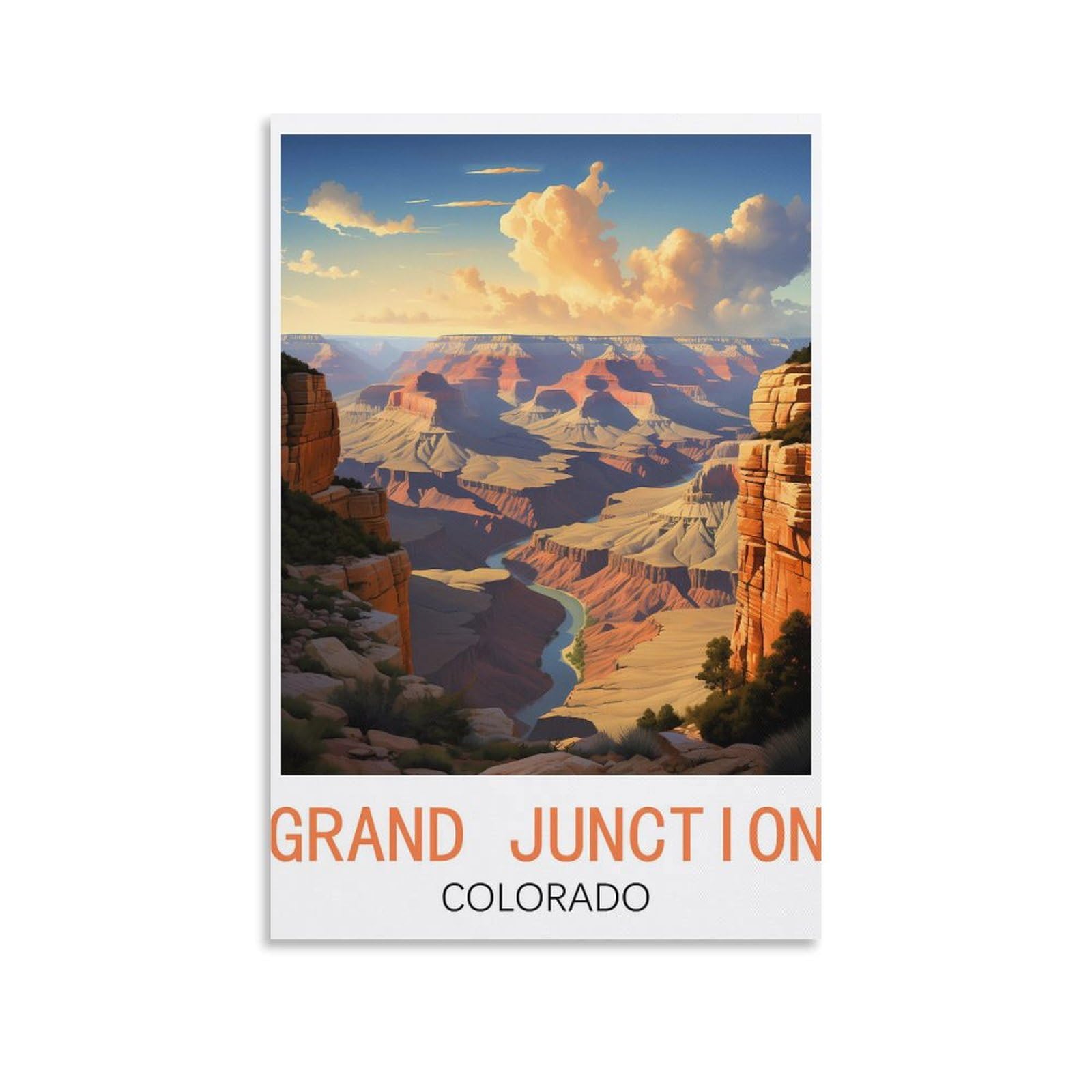 Casse-têtes pour Adultes 2000 Grand Junction Colorado 2000 Jeu de défi pour Tout Le Monde pour Femmes, Cadeaux pour Hommes 70x100cm