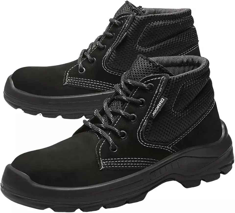 Bota Botina Nobuck Epi Bracol Bae Dubai Cor Preto Bico Pvc