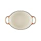 Le Creuset Enameled Cast Iron Signature Oval Dutch Oven, 6.75 qt., Flamme Doree with Crucible Knob