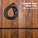 Power Gear Coiled Telephone Cord, 2 Feet Coiled, 12 Feet Uncoiled, Phone Cord works with All Corded Landline Phones, For Use in Home or Office, Black, 27639