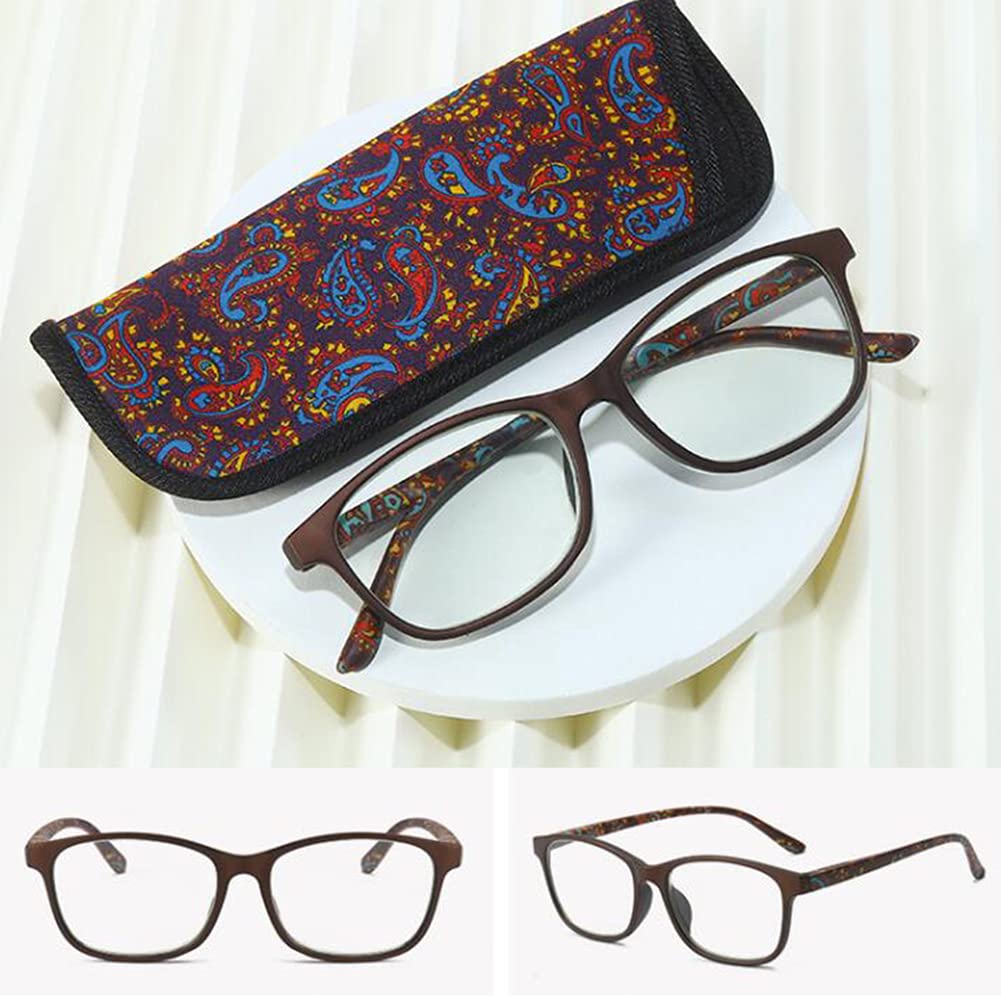 Damskie Okulary Do Czytania Z Powłoką Antyodblaskową, Modne Okulary Do Czytania, Sprężynowe Zawiasy, Przeciw Zmęczeniu Oczu 1,0, 1,5, +2,0, 2,5, 3,0, 3,5/Brown/3.5