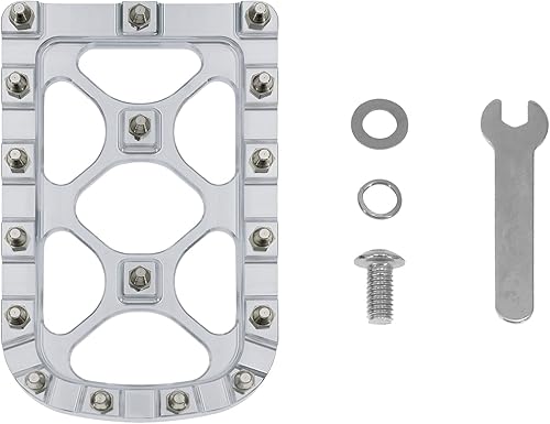 HDBUBALUS Offroad - Cubierta de aluminio para pedal de freno grande Harley Touring Electra Glide Road Glide Heritage Softail Dyna Chrome