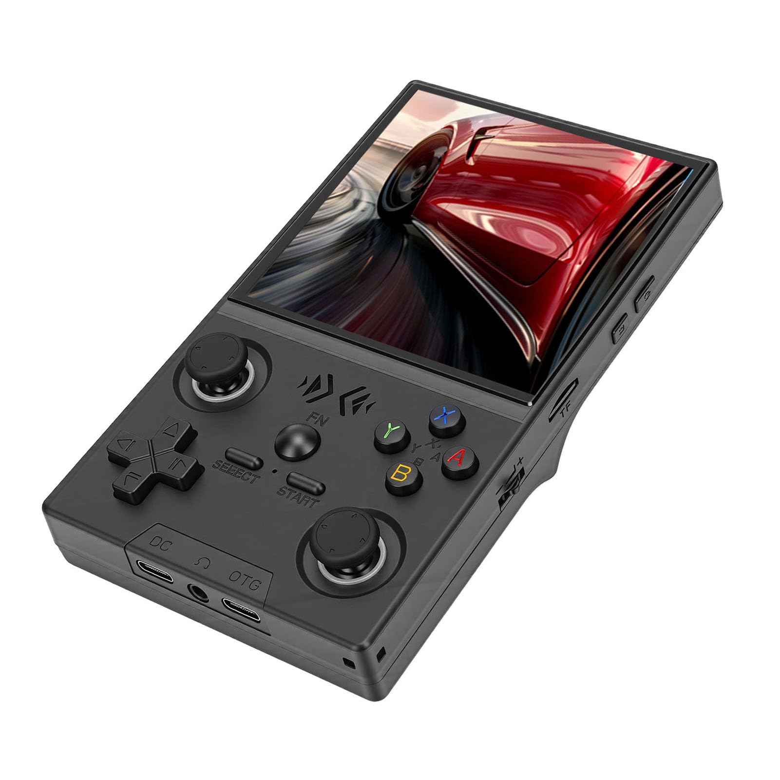 Consola de Juegos Portátil, Consola de Juegos Retro, Pantalla HD de 4 Pulgadas, Compatible con Multijugador, Resolución de 720x720 (64G)
