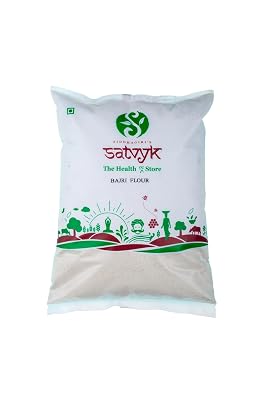 S Siddhagiri's SATVYK THE HEALTH re STORE Organic Desi Bajri/ Bajra Flour (1kg)