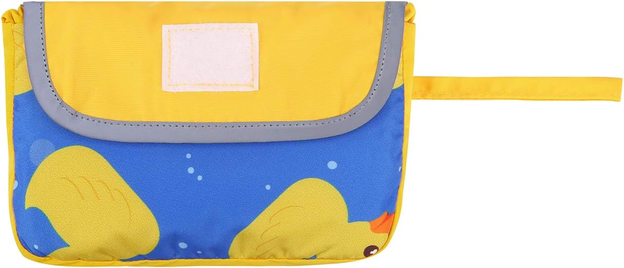 HDE Reversible Dog Raincoat Hooded Slicker Poncho Rain Coat Jacket for Small Medium Large Dogs Ducks Yellow - L