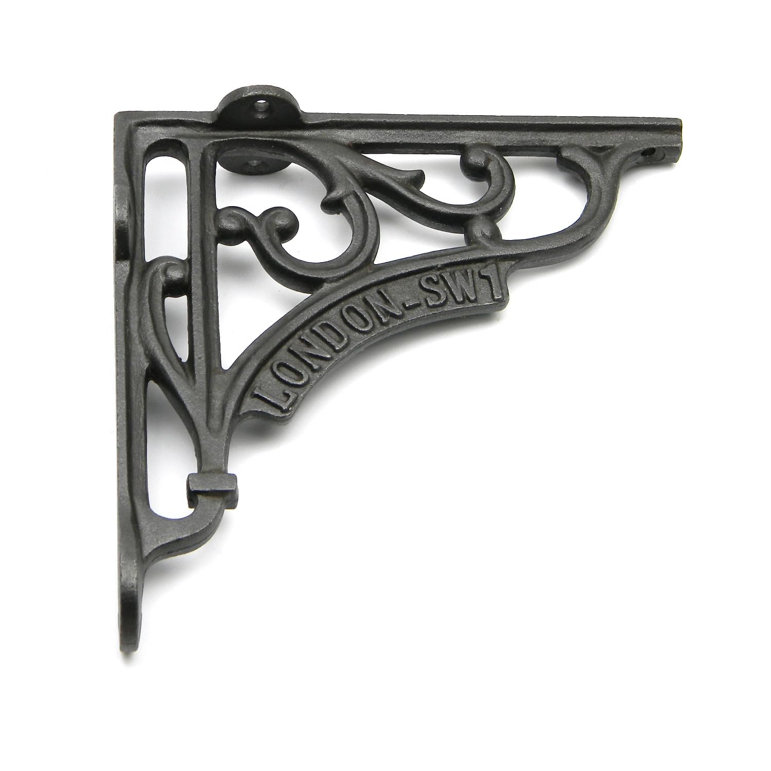 OakcraftsPair Of Antique Cast Iron London Sw1 Shelf Brackets 150mm X 150mm from B&Q