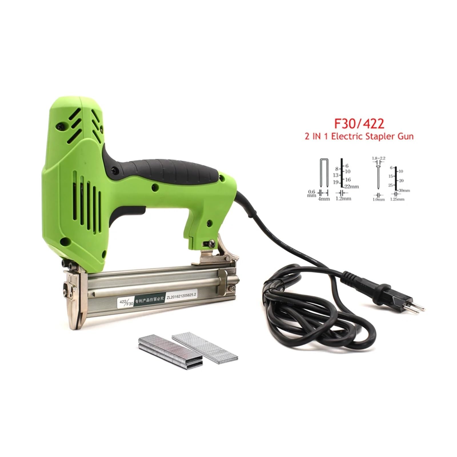 Pistola de clavos, Grapadora eléctrica 2 en 1 F30/422J for carpintería