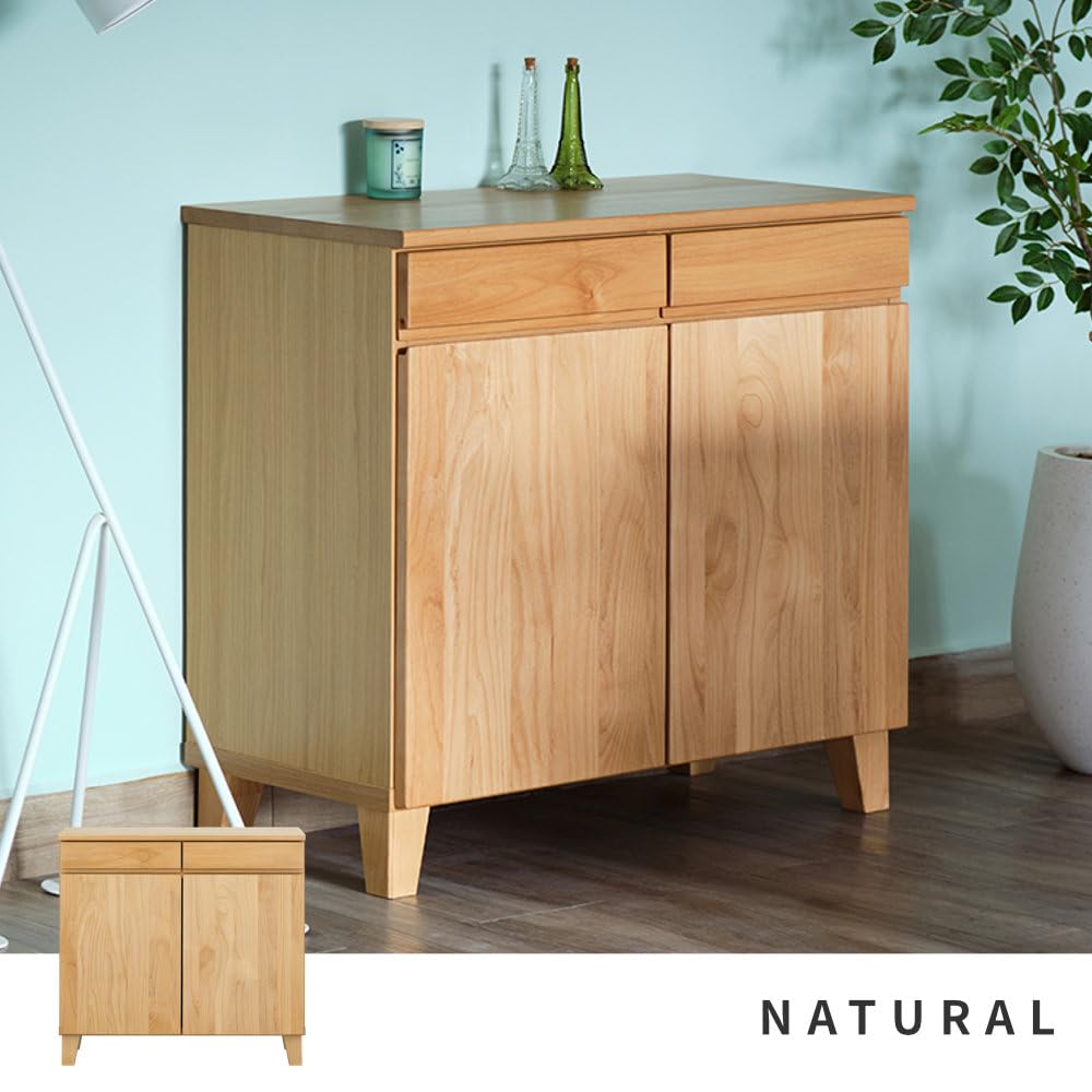 Amazon.co.jp: ISSEIKI バスク-3 キャビネット 80 (ナチュラル) BASK-3