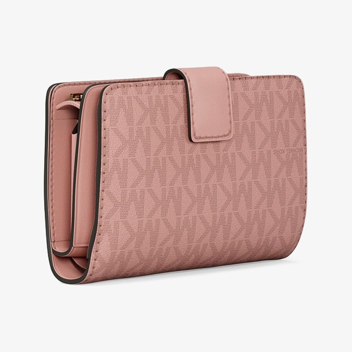 Michael Kors Portafoglio da donna Jet Set Bi-Fold Portafoglio, Fard in polvere, Casual