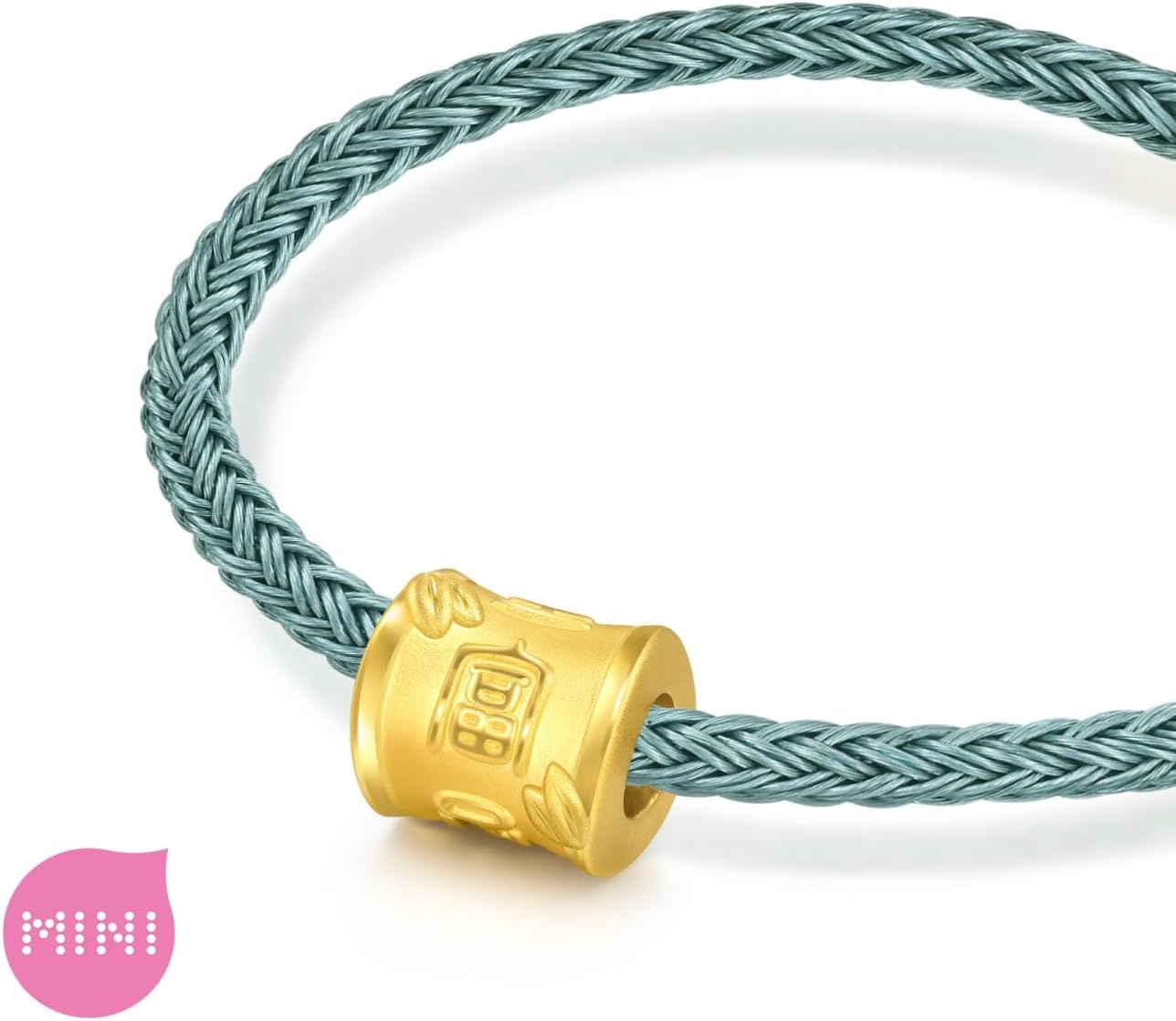 CHOW SANG SANG 999 24K Gold Charme Mini Charm Wealthy Bamboo and Bliss Charm Bracelet for Women 94329C