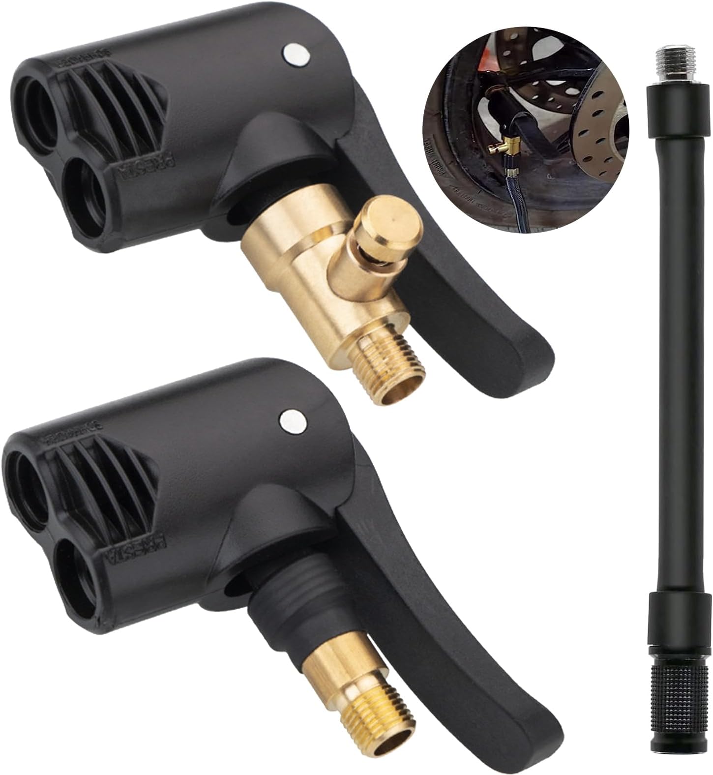 Dtoterul 2 Pi ce Adaptateur De Valve De Pneu De Voiture Embout Gonflage dtoterul-2-pi-ce-adaptateur-de-valve-de-pneu-de-voiture-embout-gonflage