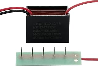 Negative Ion Generator 12VDC – Plasma Ionizer Module with MicroPin Stainless Steel Needles for Static Applications, HVAC & Air Circulation Systems