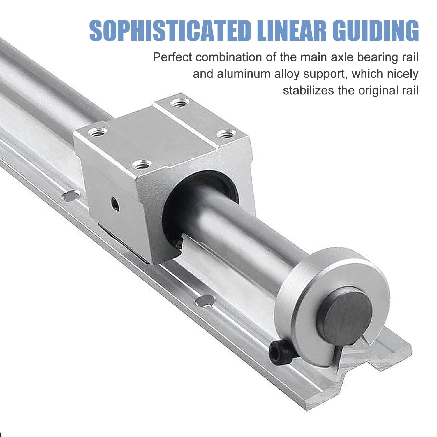 VEVOR Rail de Guidage Lineaire SBR20 800 mm 2PCS Rails Lineaires 800 mm VEVOR Rail de Guidage Lineaire SBR20 800 mm 2PCS Rails Lineaires 800 mm