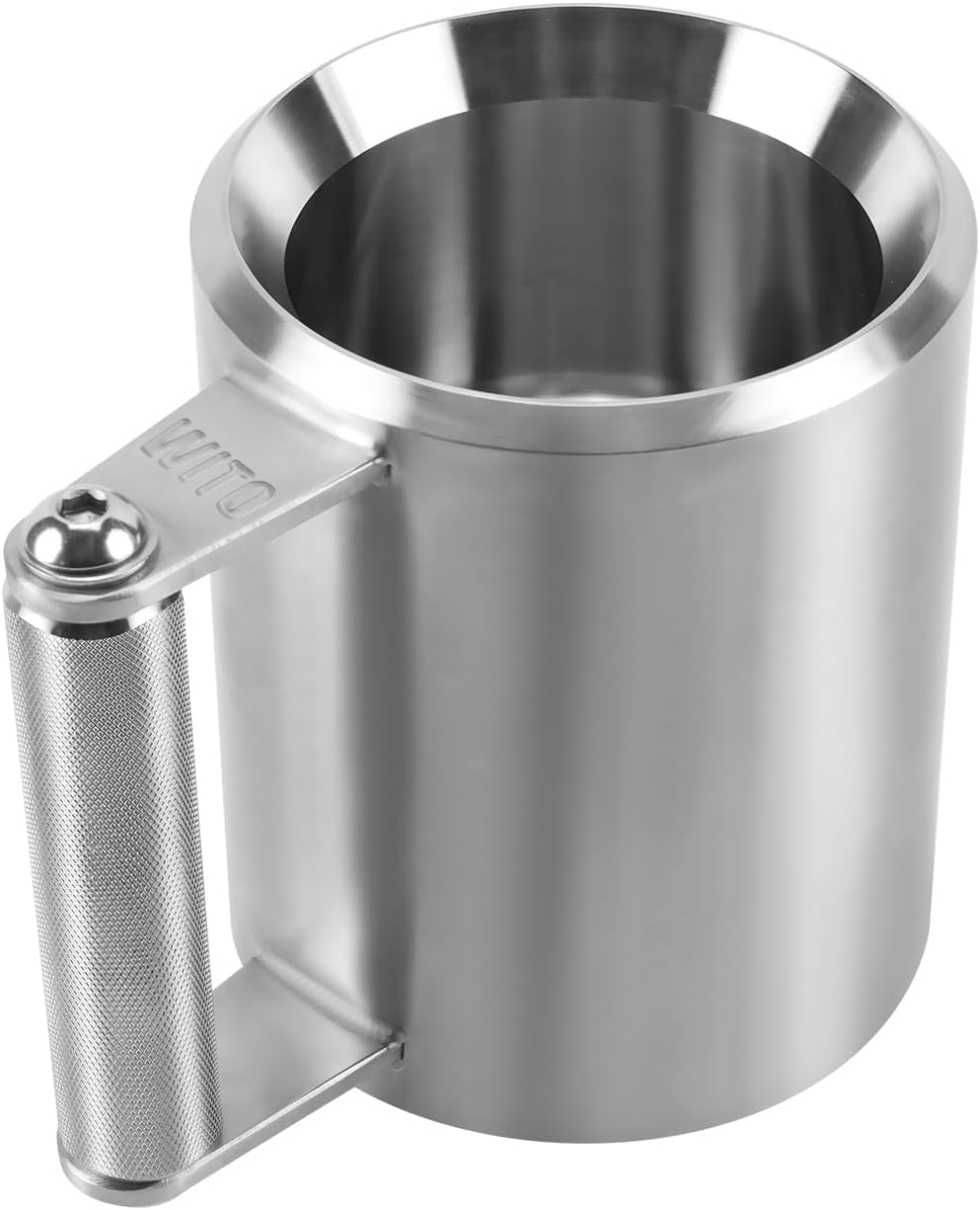 WITO Coffee Mug 26LB,500ML,Dumbbell 12KG,Stainless Steel Cups,Overweight Dumbbell Fitness Sports Water Cup,Gym Workout Coffee Enthusiast Gift,Prank Gift (26LB - 500ML)