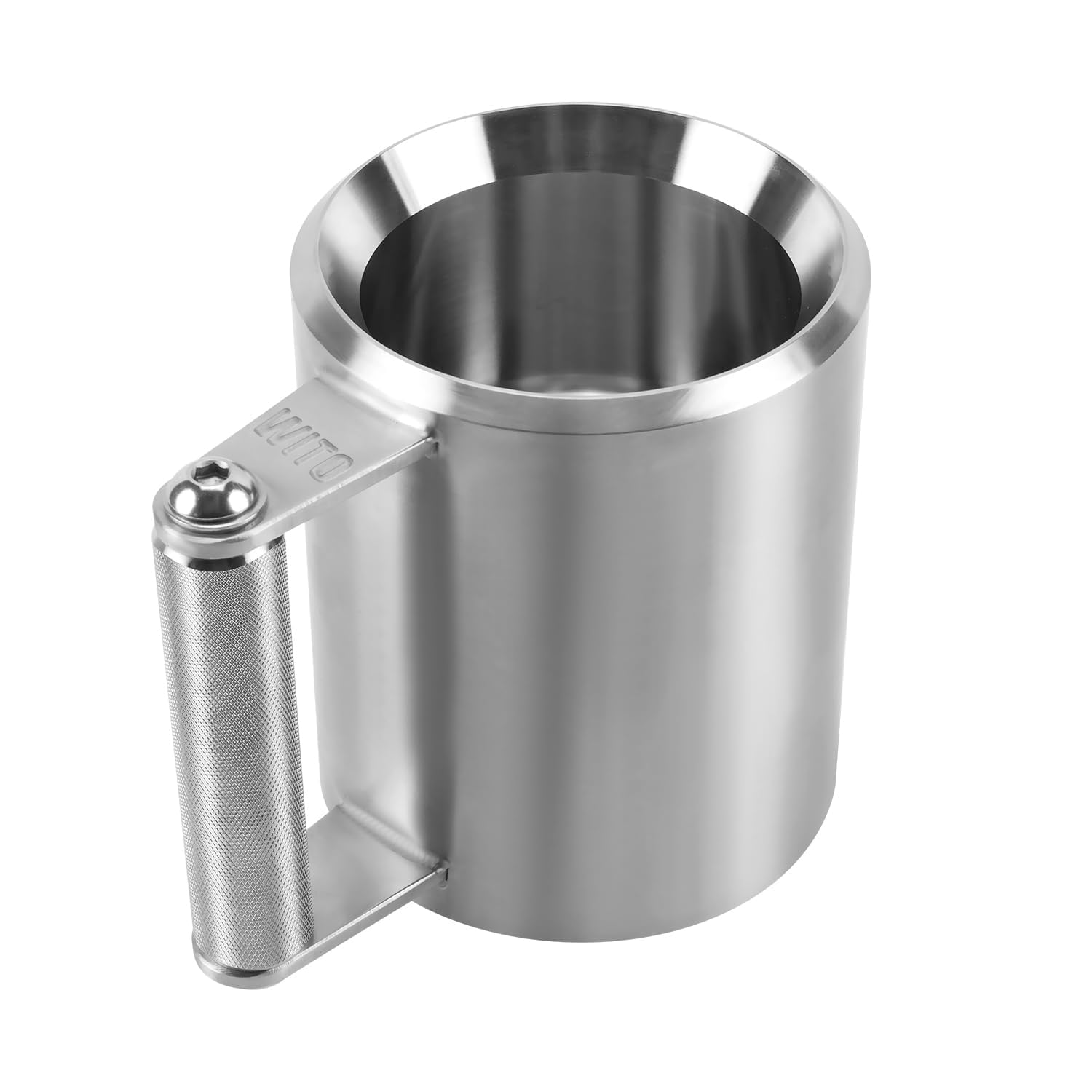 JUDEMII Gobelet lourd en acier inoxydable avec haltères de 10 kg, gourde lourde avec capacité de 400 ml, tasse à café argentée pour la maison, la salle de sport