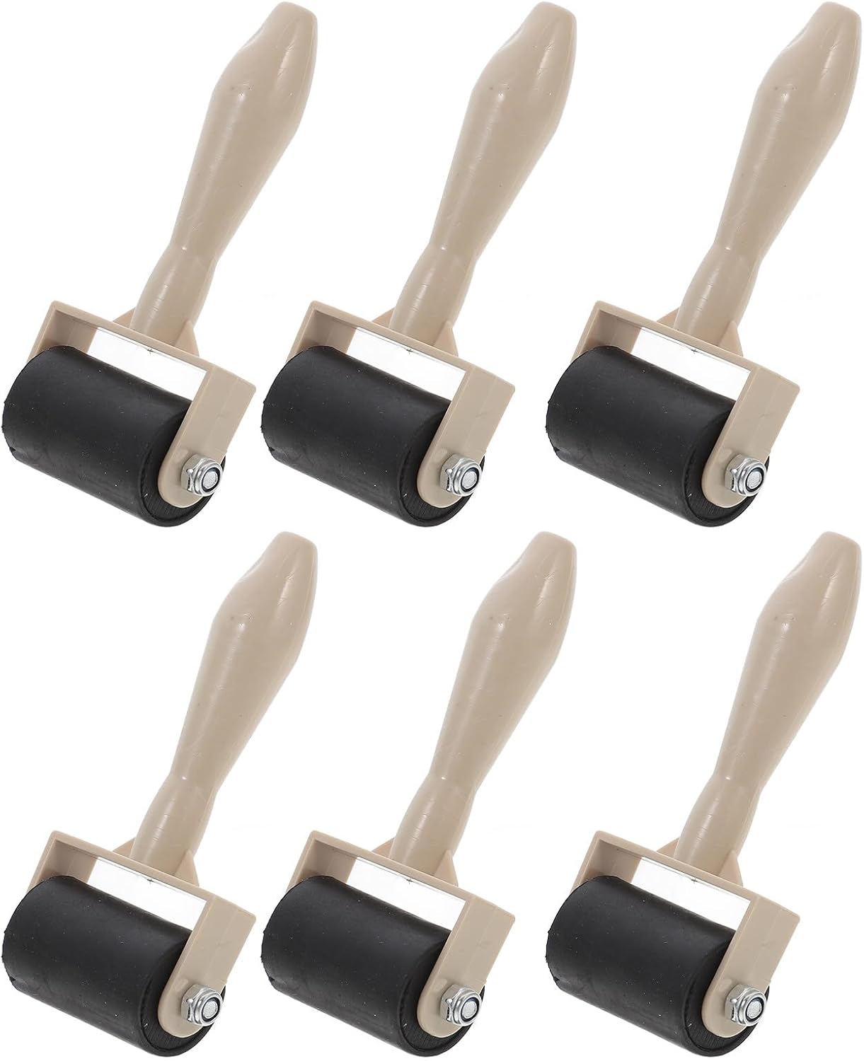 6pcs Ink Roller for Printing Rubber Roller Tool for Crafting