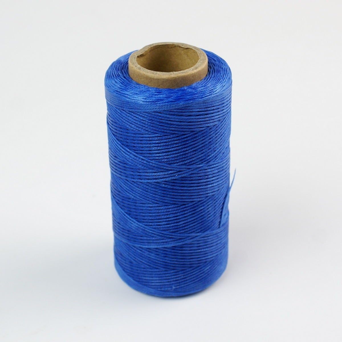 284Yard 1mm 150D Embroidery Machine Threads Waxed Thread String Cord Sewing DIY Craft Leather Stitching for Chisel Awl Upholstery Shoes Luggage -Blue1 Pcs