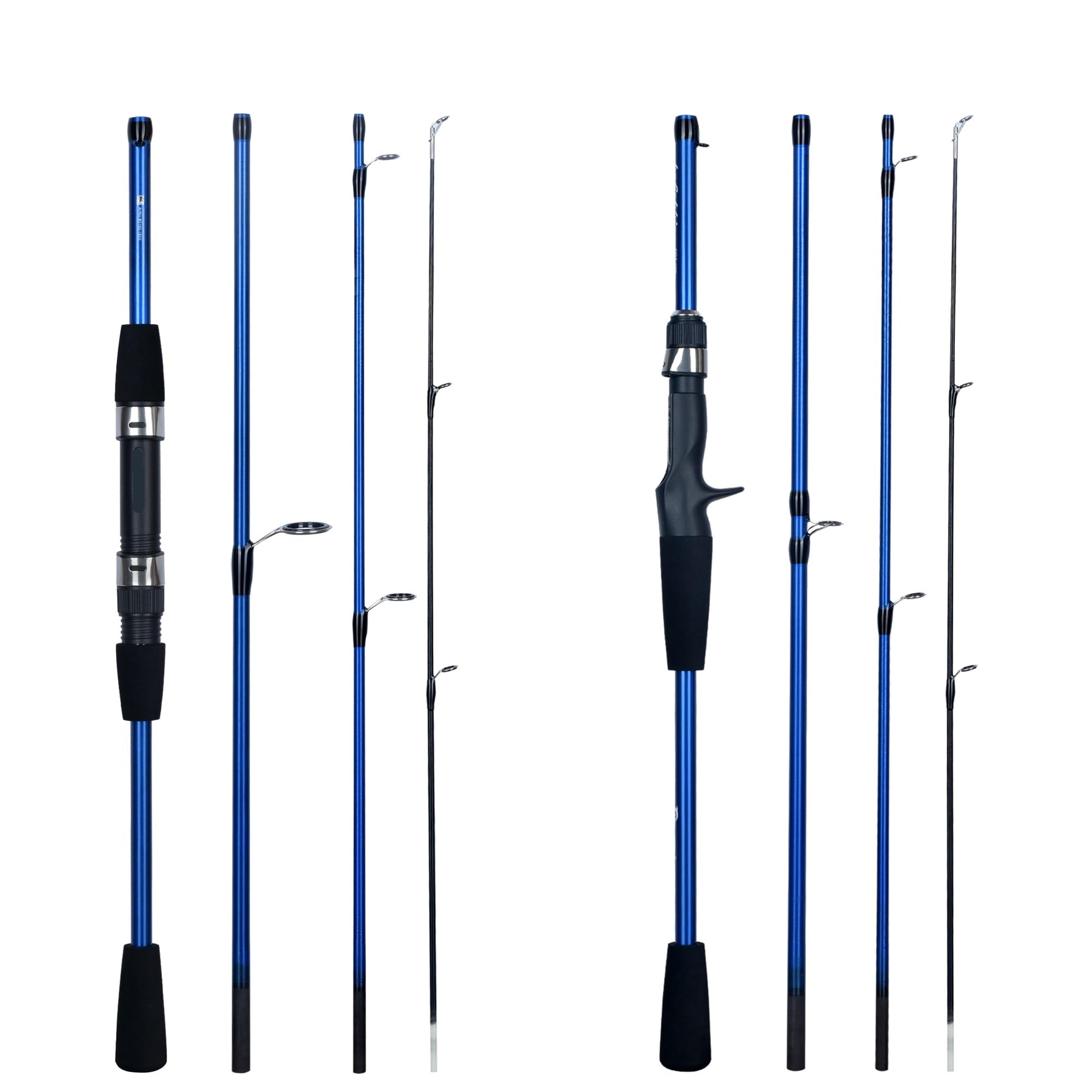 Canne A Peche Baitcasting Filature Voyage Carbone 4/5 Section Cannes à pêche Poids de coulée 5-20g Puissance ultralégère leurre Truite Mini pôle
