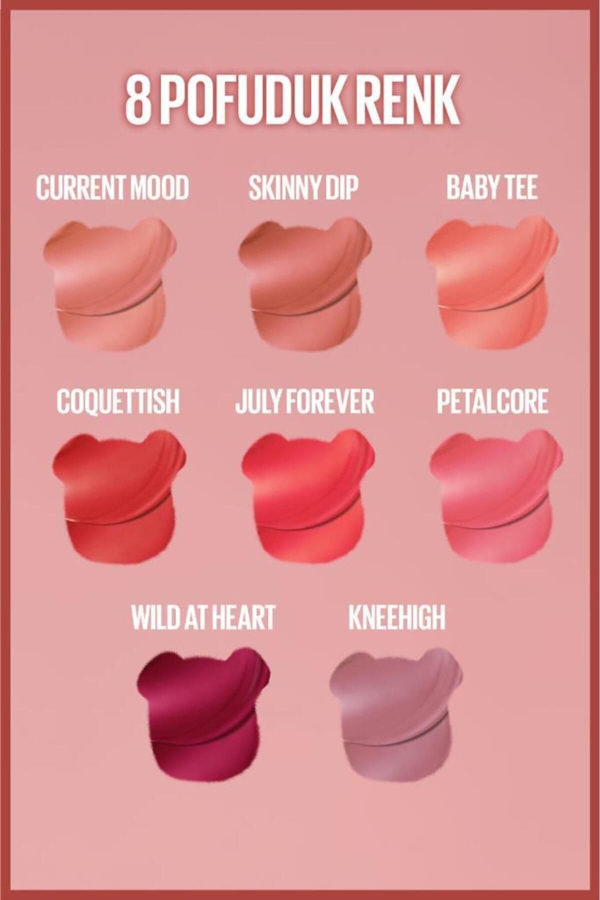 Maybelline New York Maybelline Super Stay Teddy Tint Uzun Süre Kalıcı Likit Mat Tint 55 Knee High, RUJTINTKALICILIKITMAT