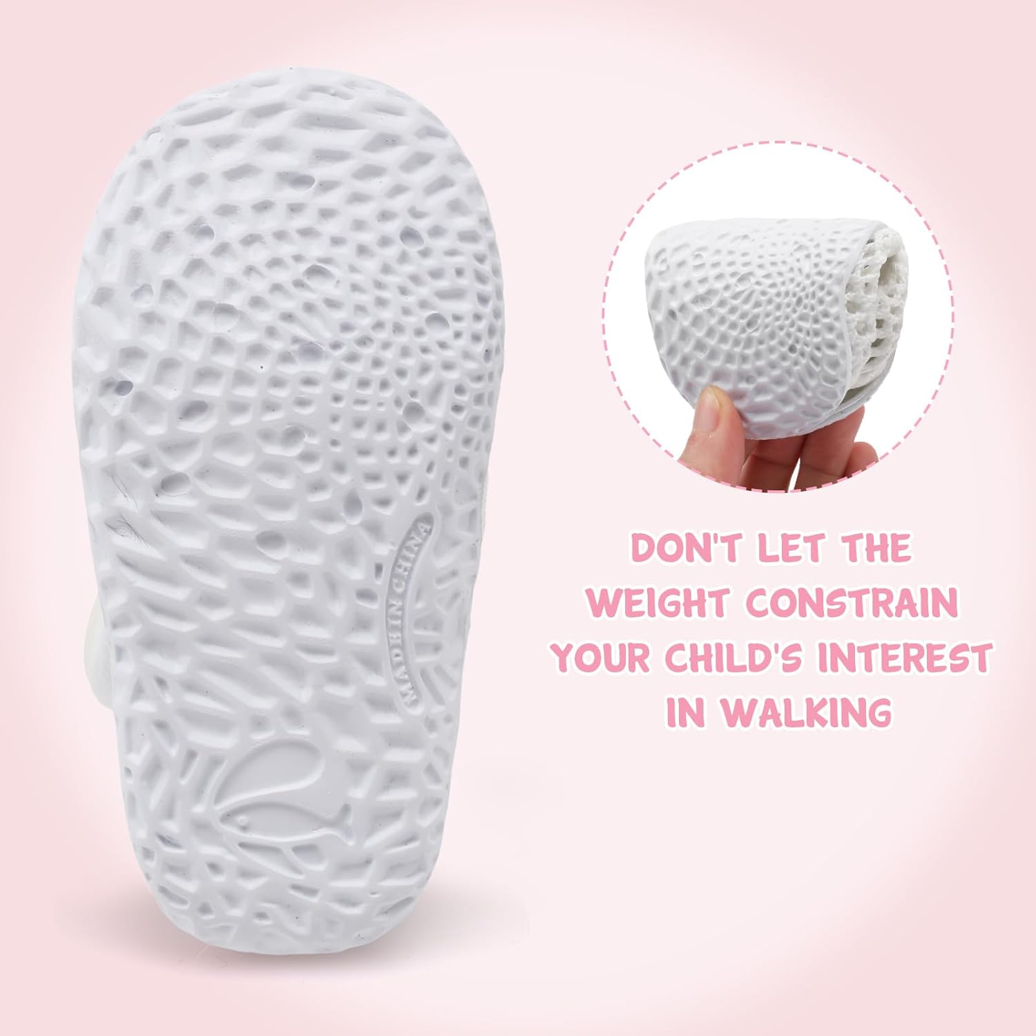 FEETCITY Baby Girl Boys Sandals Slippers Infant First Walker Shoes Summer Crib Shoes 6-12 Months Infant A Knit White image 6 of 6 B0CNYZBZMR