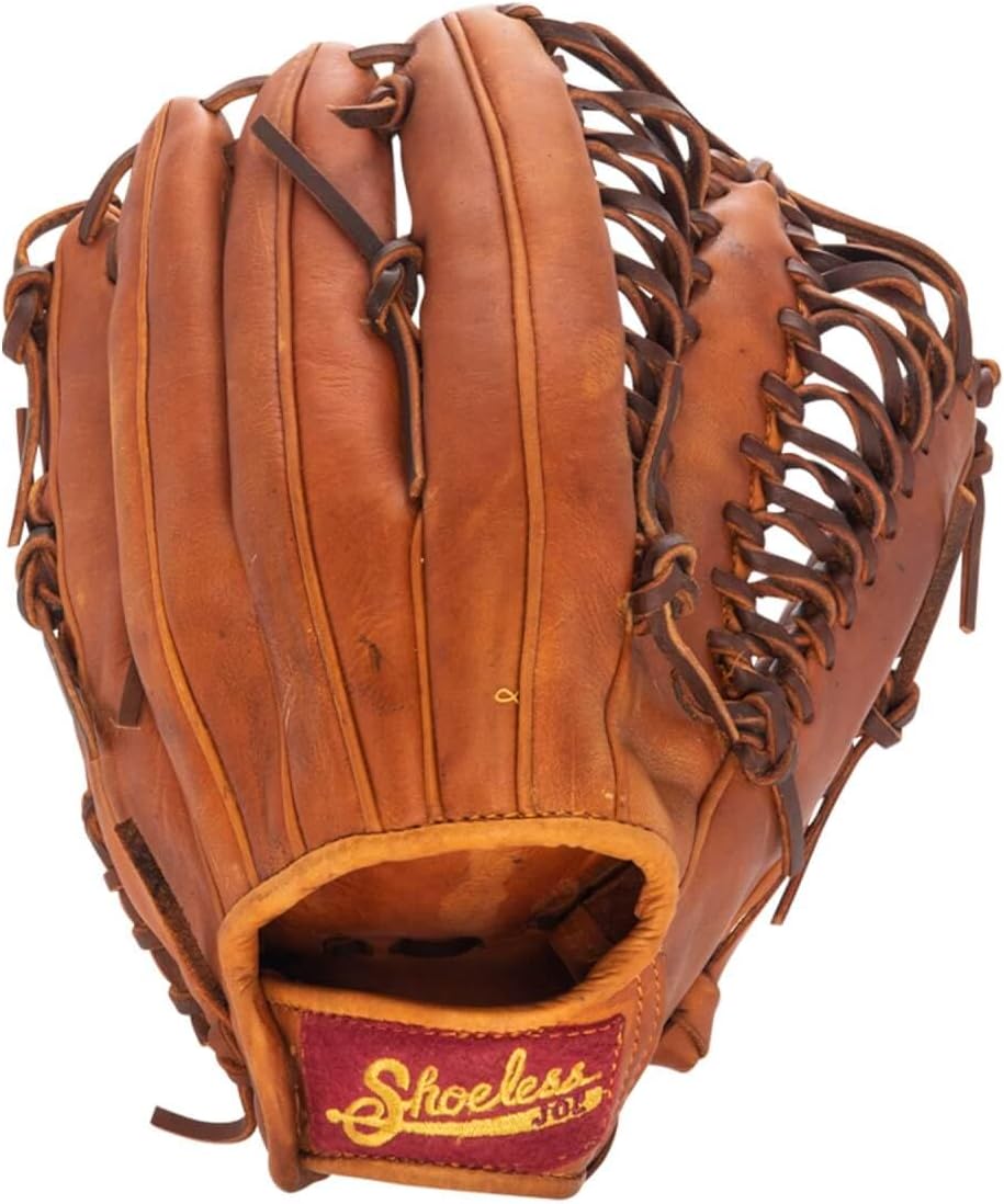 SHOELESS Joe 12 1/2" Proffesional Series 6 Finger Baseball Glove, Left Hand Throw