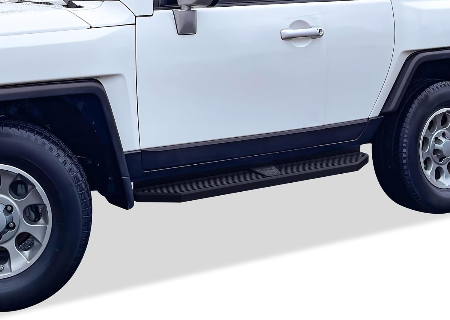 APS Black Stainless Steel Running Boards Style Compatible with Toyota FJ Cruiser 2007-2014 (Side Steps Side Bars) 6in Wide