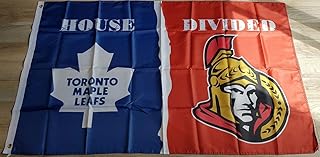 House Divided - Ottawa Senators VS Toronto Maple Leafs Flag - 3ft x 5ft