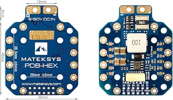 Matek PDB-HEX 12S PDB Power Distribution Board for X Class FPV Quadcopter