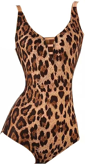 V-Neck Latin Dancing Dresses for Women Strapless Modern Dance Practice Skirt Leopard Print Ballroom Performance Dress