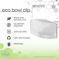 Vista 5 de Fresh Products Ambientador ecológico con clip, diseño versátil, ambientador de inodoro, sin químicos, aceites naturales, discreto, dura 30 días