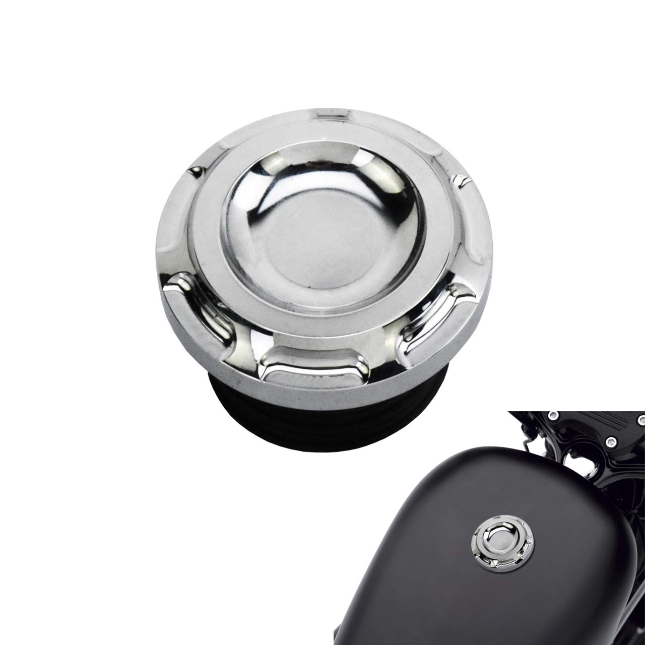Amazon | HCmotorku ハーレー用 タンクキャップ 燃料タンクカバー 燃料