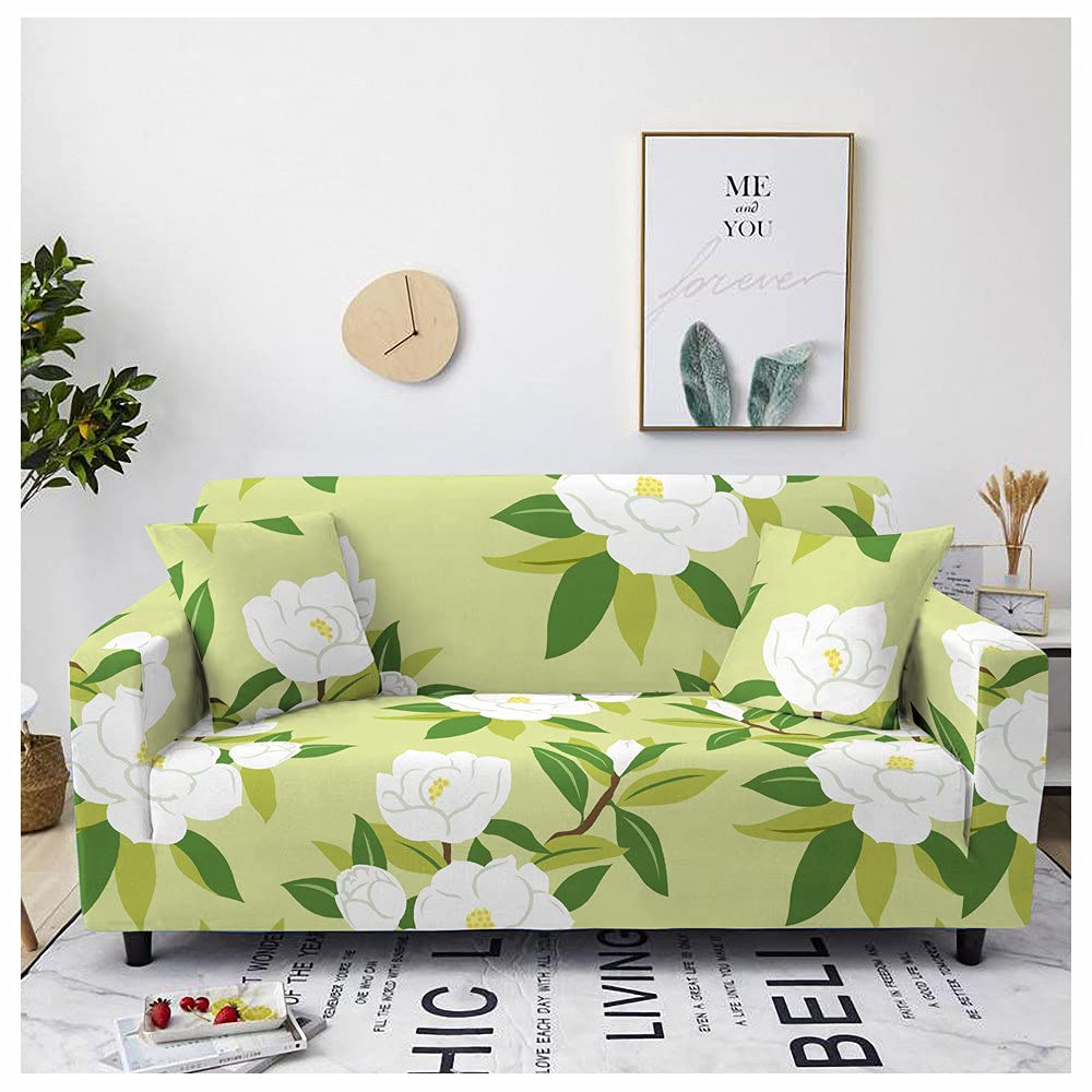 Housse de canapé élastique universelle à fleurs pour sublimer votre salon de 1 à 4 places