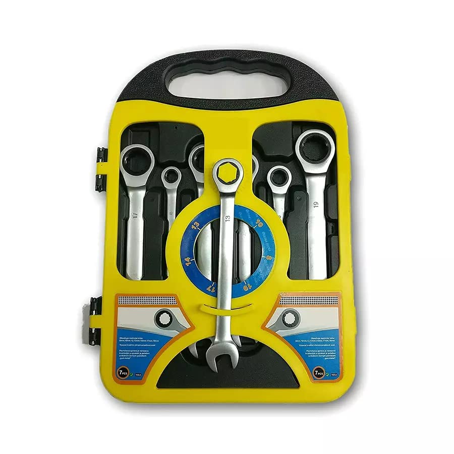 Keaa Dual Head Combination Spanner Speed Ratchet Wrench (Set of 7pcs) (B0C2CFK77J) Amazon Price History, Amazon Price Tracker