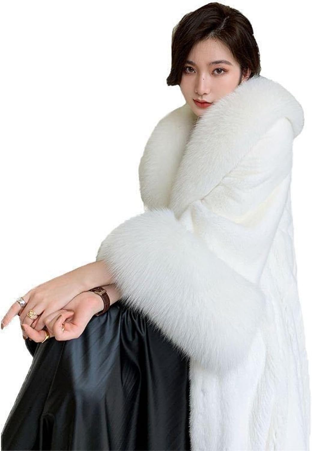 お嬢さんワッフルフレアコート（コート｜オフホワイト・ピンク・黒