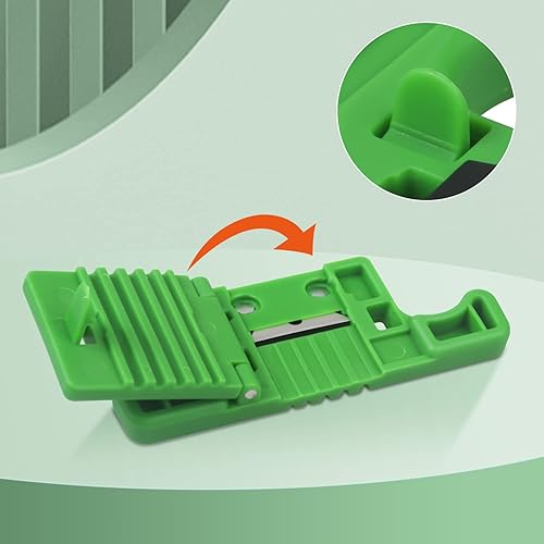 Miniatura 3 de Paquete de 2 pelacables de fibra óptica FTTH, herramienta de acceso de 0.075-0.118 in, pelacables sueltos de tubo amortiguador, color verde