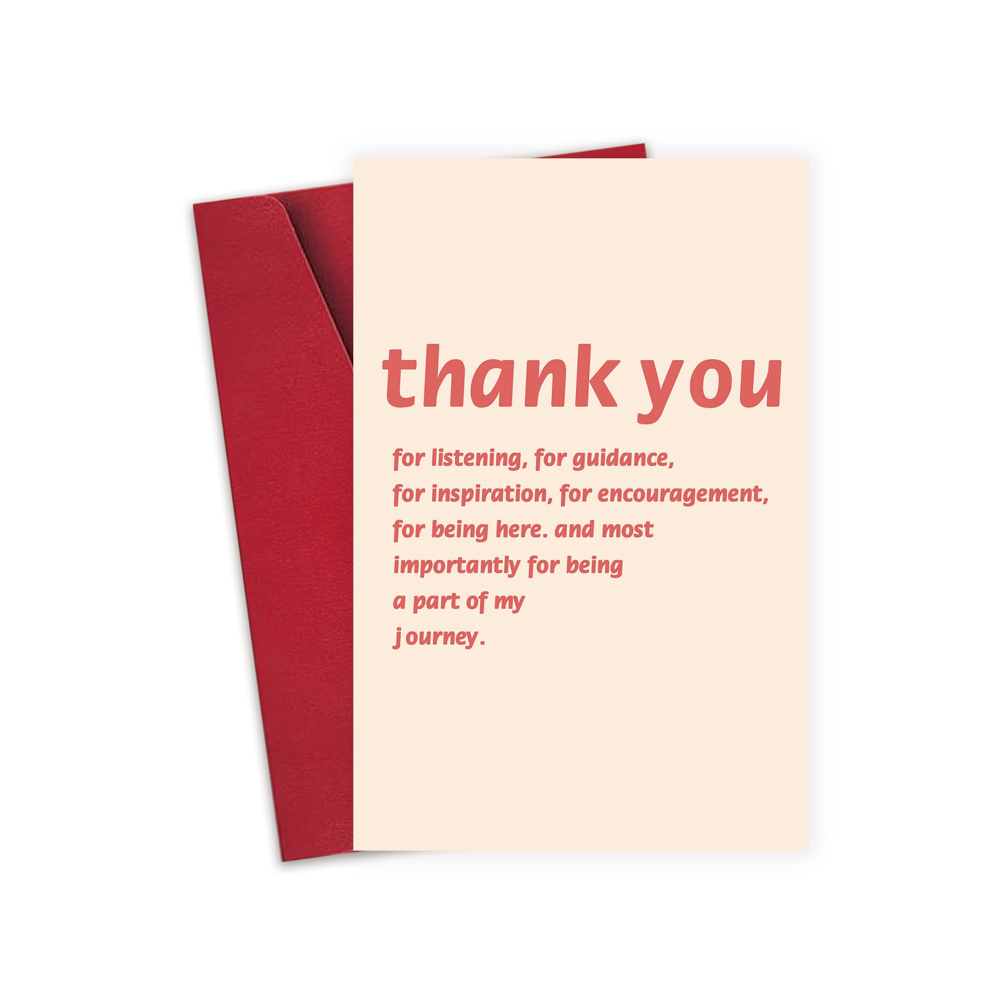 Detuca Funny Thank You Card for Friends Family, Boss’s Day Cards for Boss Manager, Lovely Appreciation Card Gift for Teacher Mentor