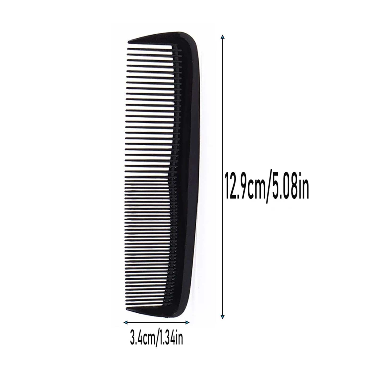 Juego de peine for peinado doble cabeza, 5 uds., con dientes finos(Dark green)