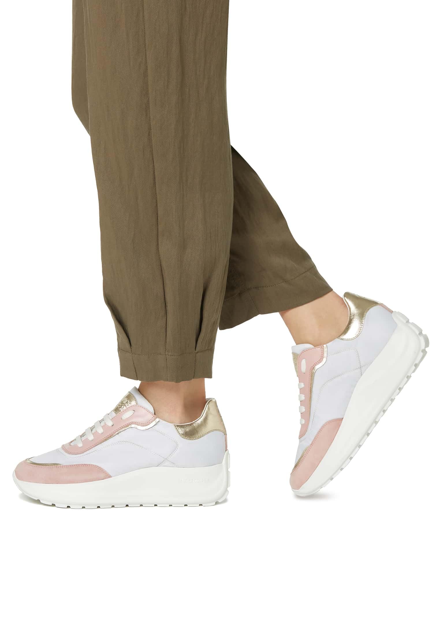 Candice Cooper Spark 010-Baskets en Cuir-Blanc