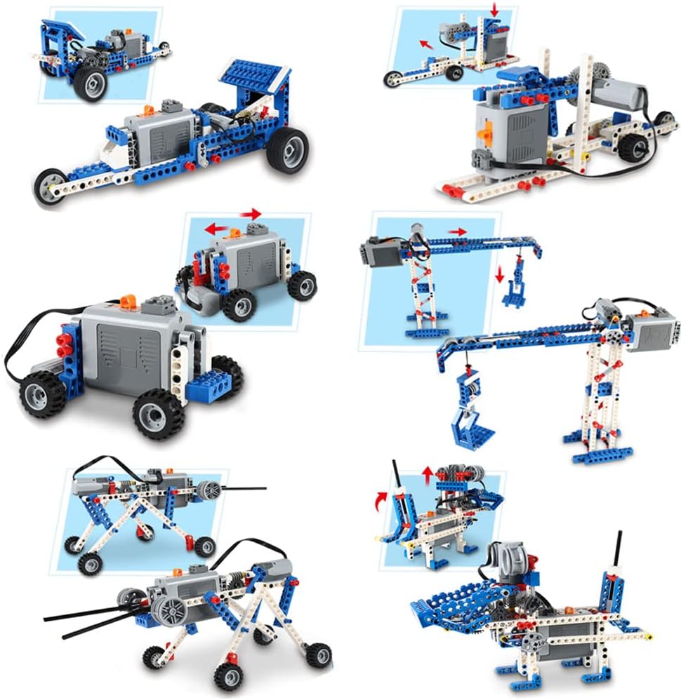 Erector Set Stem Toys,6 Different Shapes in Total Construction Toys,Educational Construction Learning Toys for Boys & Girls,with Electric Power Motor Children's Toys,307PCS